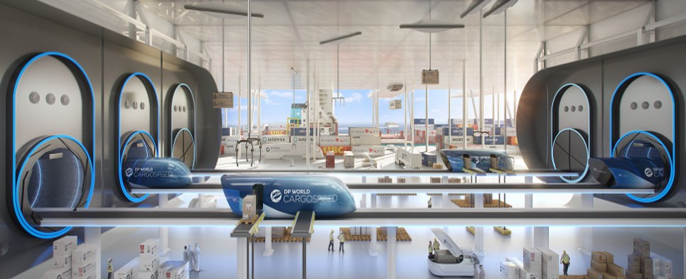 Hyperloop will carry shipments of export cargo and import cargo in international trade.