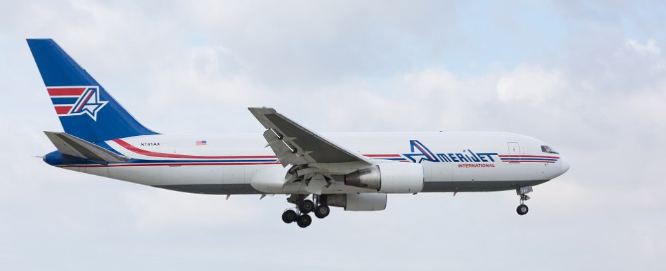 Amerijet carries air shipments of export cargo and import cargo in international trade.