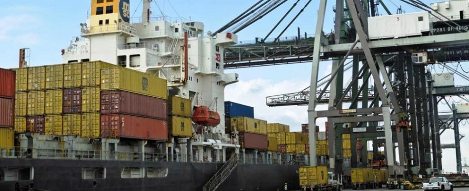 The Port of Houston is handling more shipments of export cargo and import cargo in international trade.